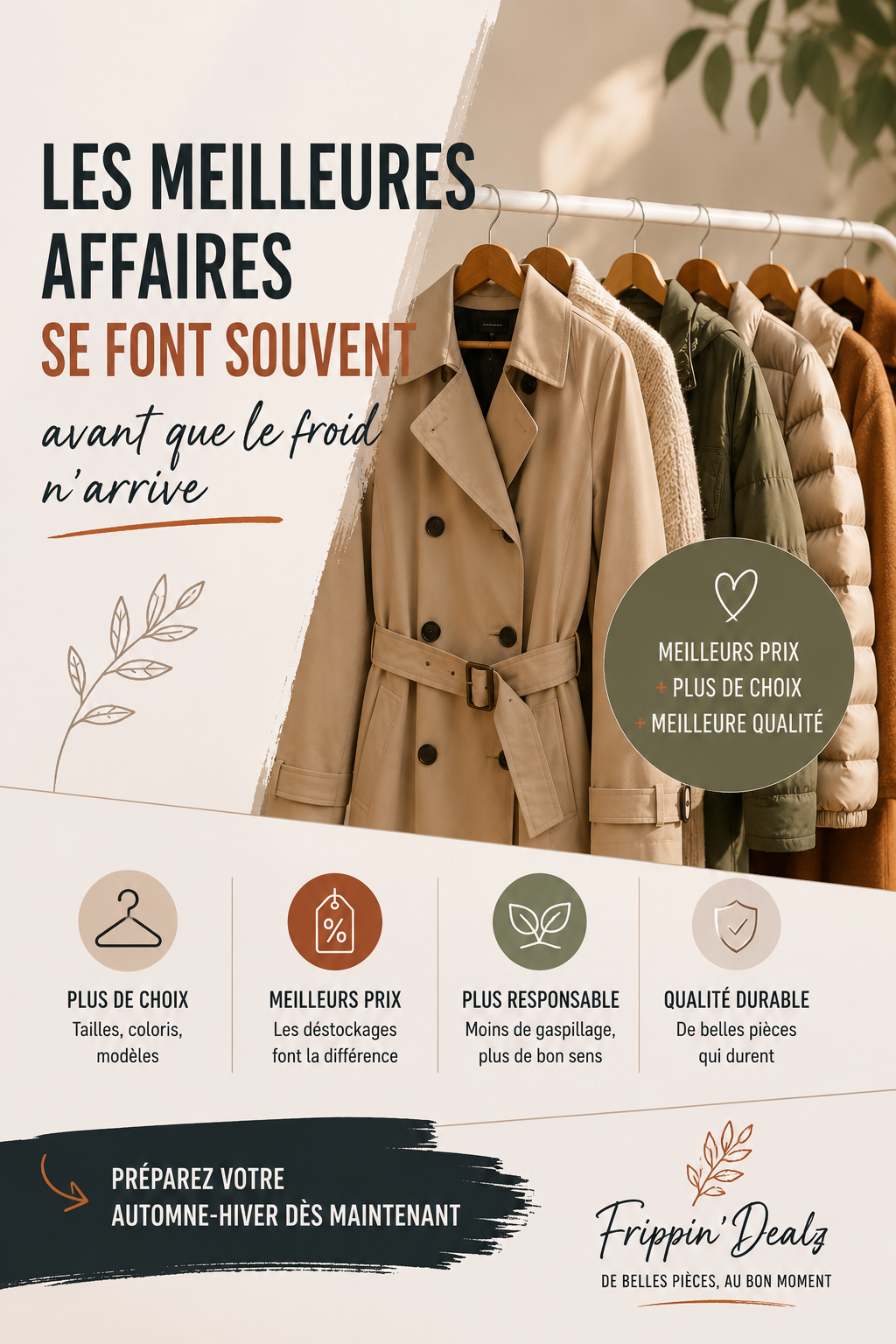 Pourquoi acheter ses manteaux et vestes avant l'automne ?