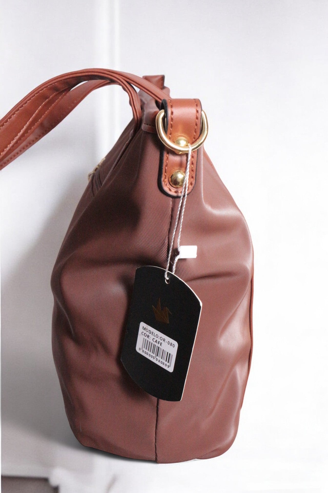 Origami Sac à Bandoulière Cuir synthétique, Polyester Marron   Neuf 14