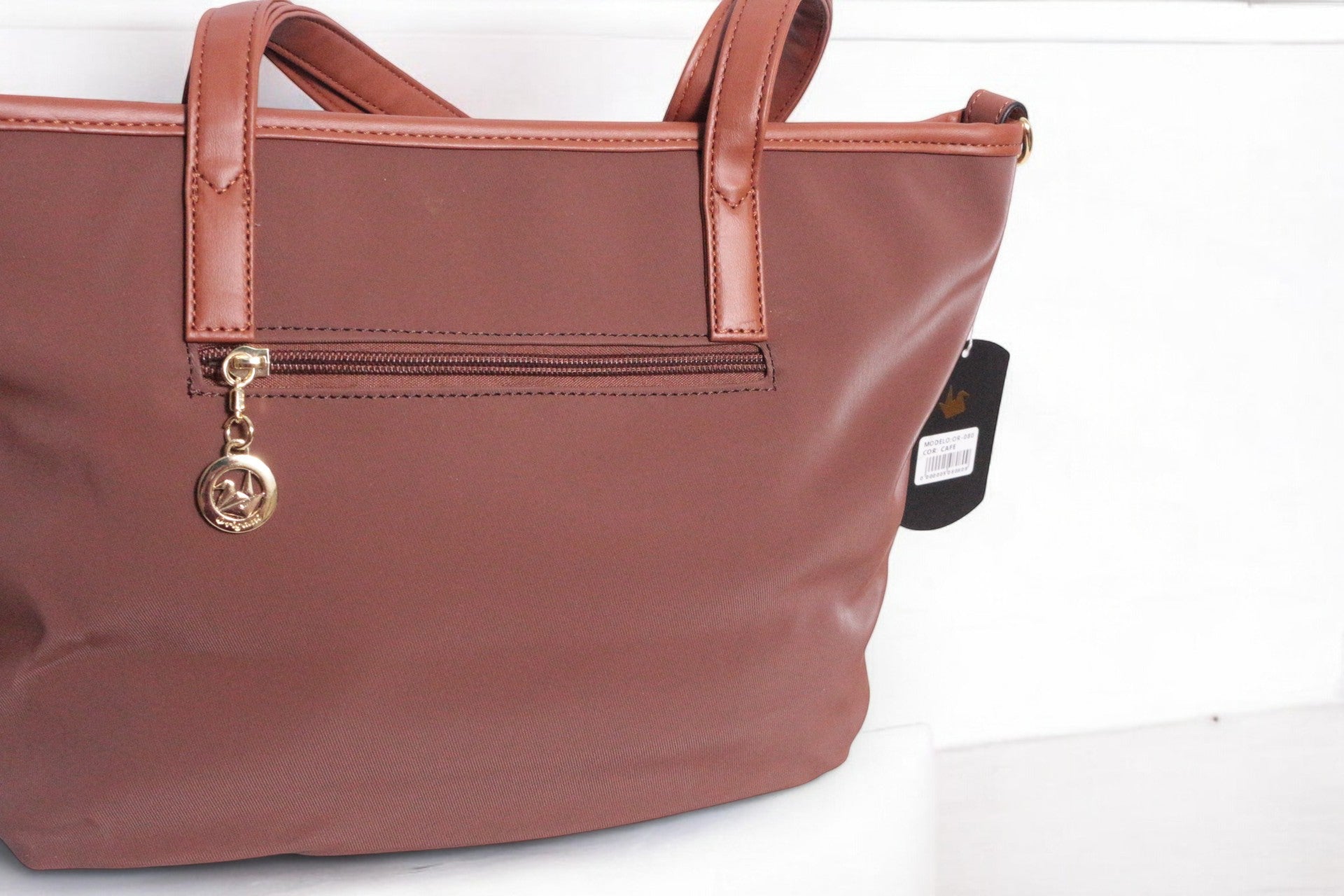 Origami Sac à Bandoulière Cuir synthétique, Polyester Marron   Neuf 15