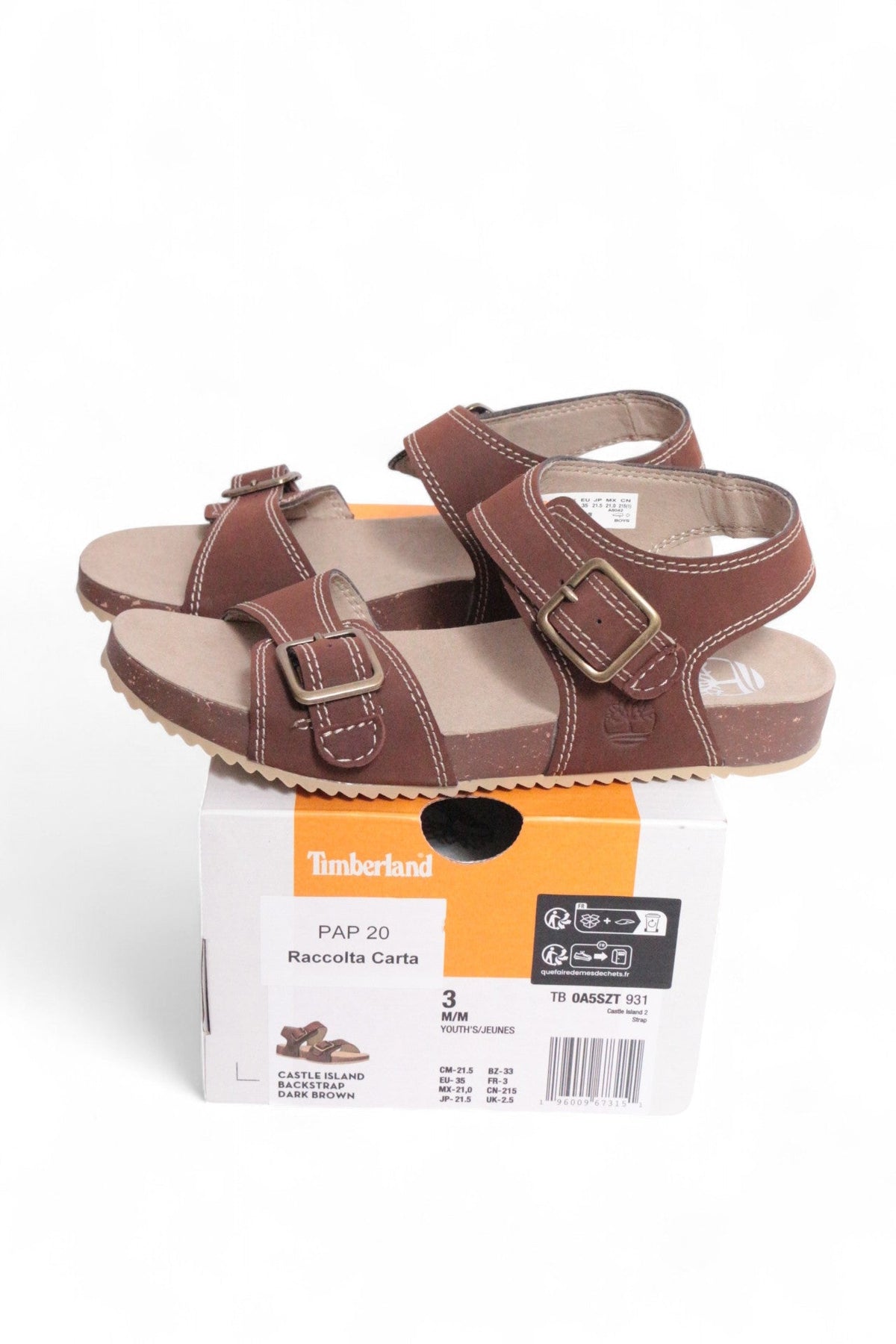 Timberland Sandales Cuir synthétique Marron 35 Neuf | Frippin'Dealz – photo 2