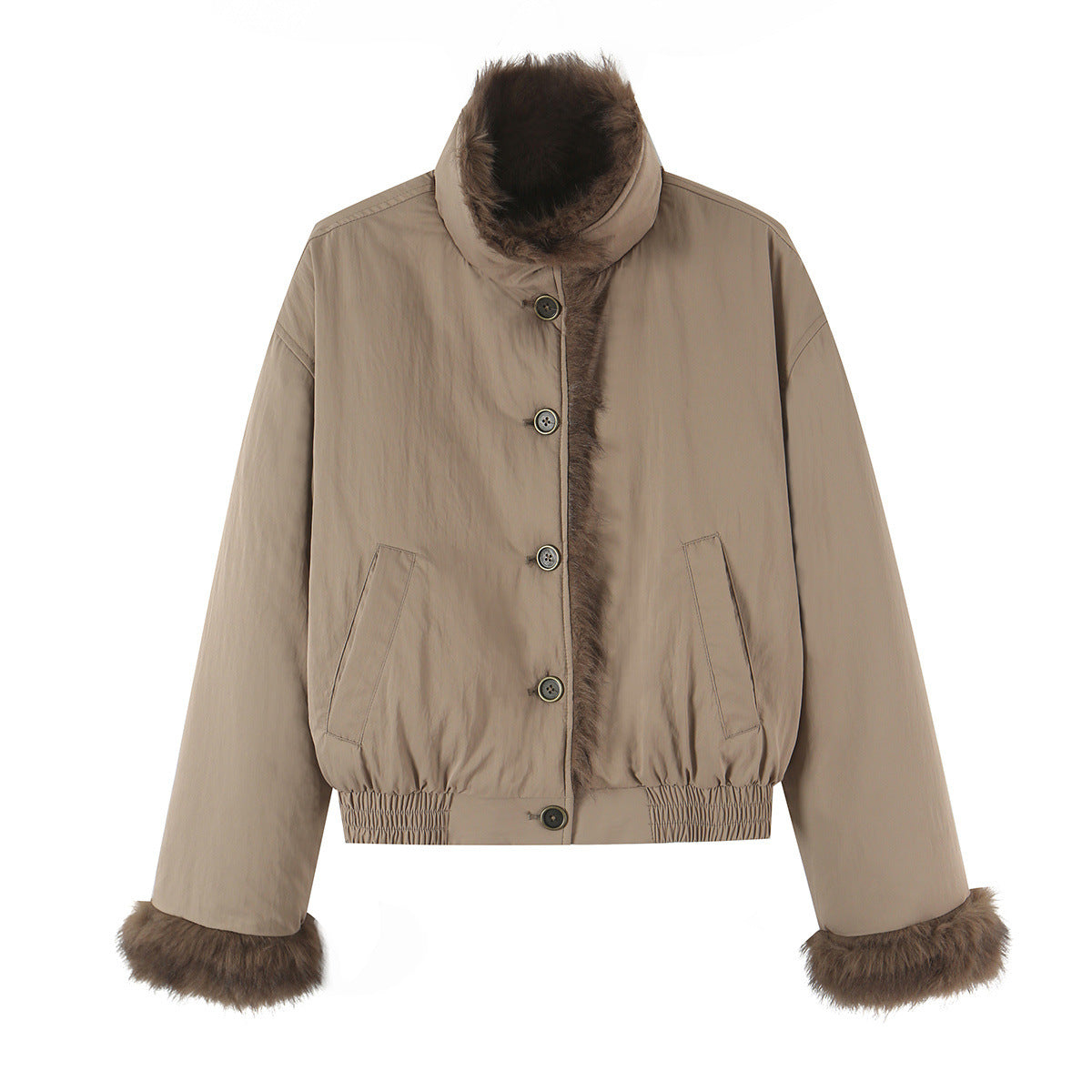 Veste fausse fourrure double face femme – photo 5 – Frippin'Dealz