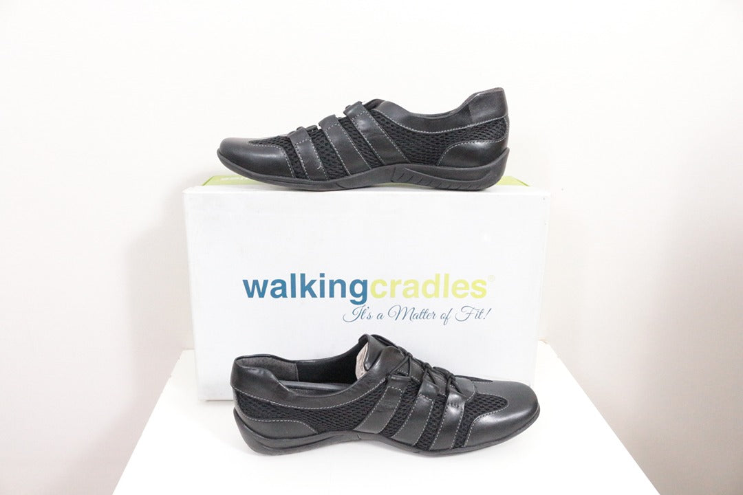 Walking Cradles Baskets Noir Cuir Taille 34 Neuf 6
