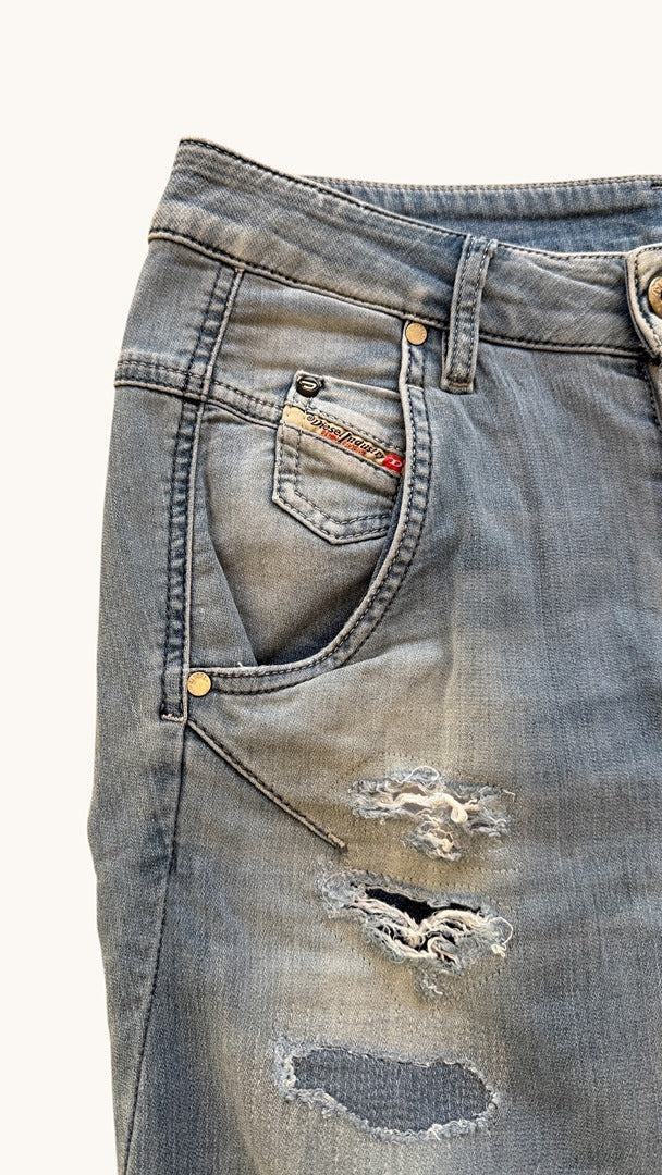 Jean Diesel Fayza bleu clair usé taille 25 boyfriend vintage