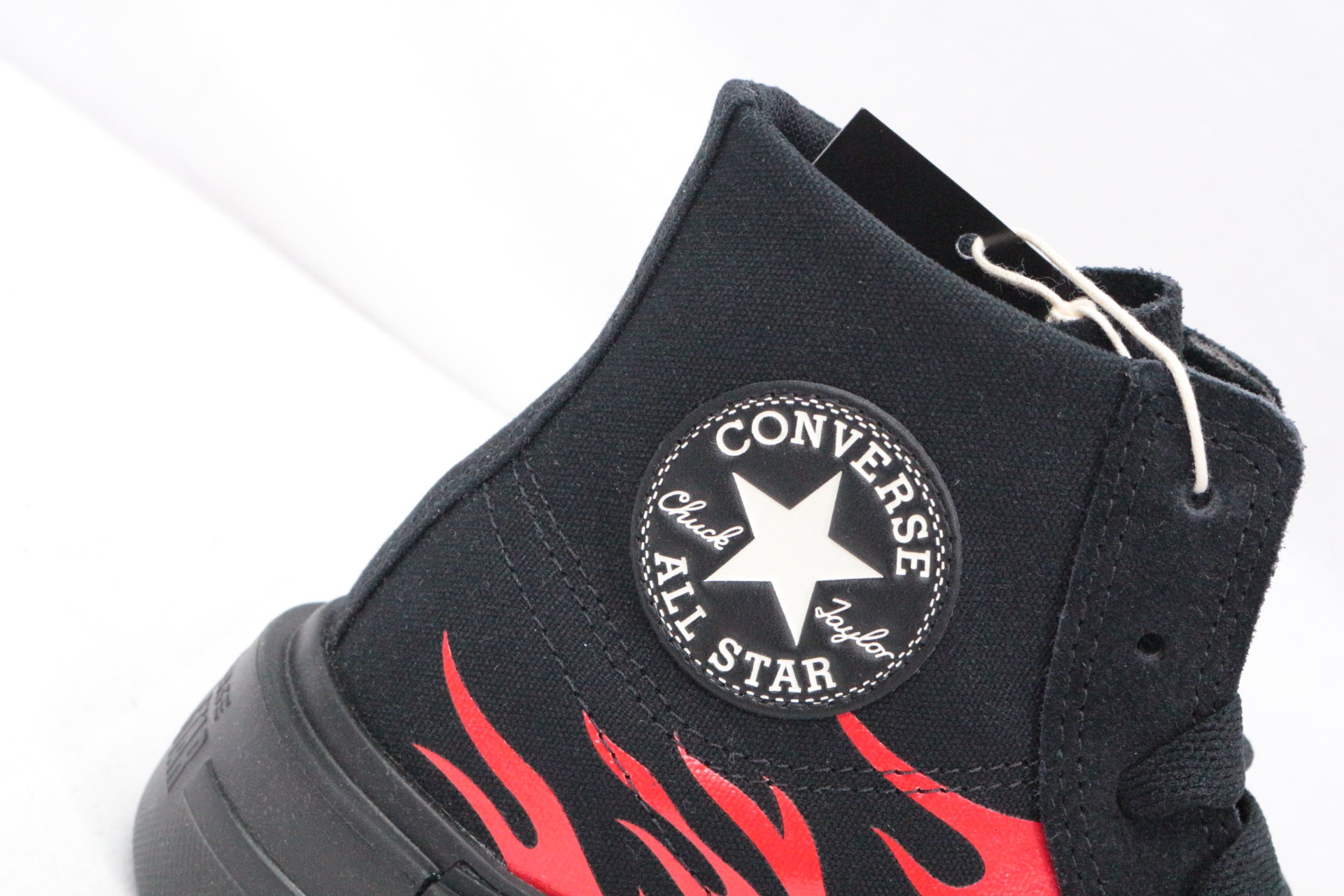 Converse Baskets montantes Cuir, Coton Noir, Rouge  40.5 Neuf 8