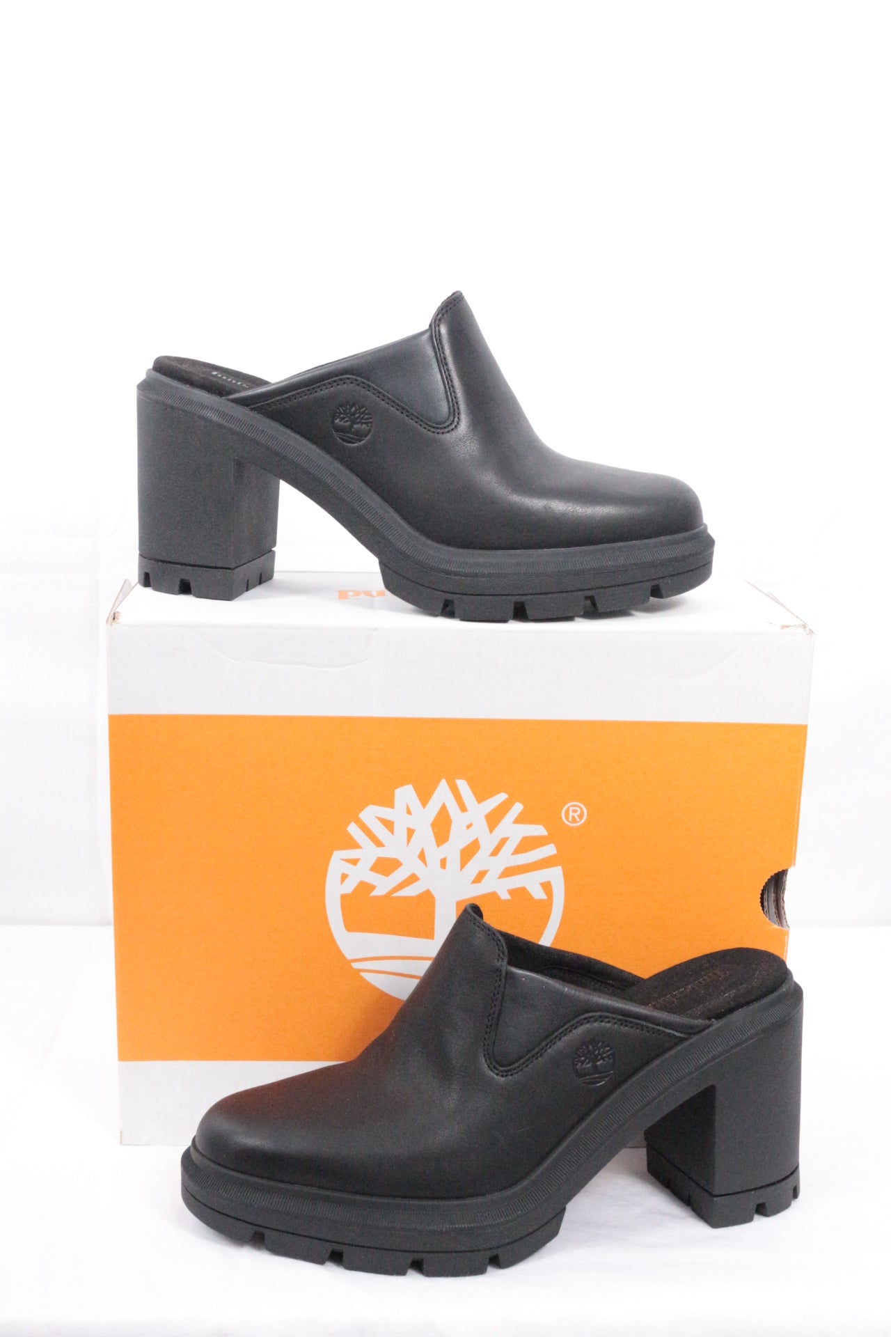 Timberland Mules Cuir Noir  39.5 Neuf