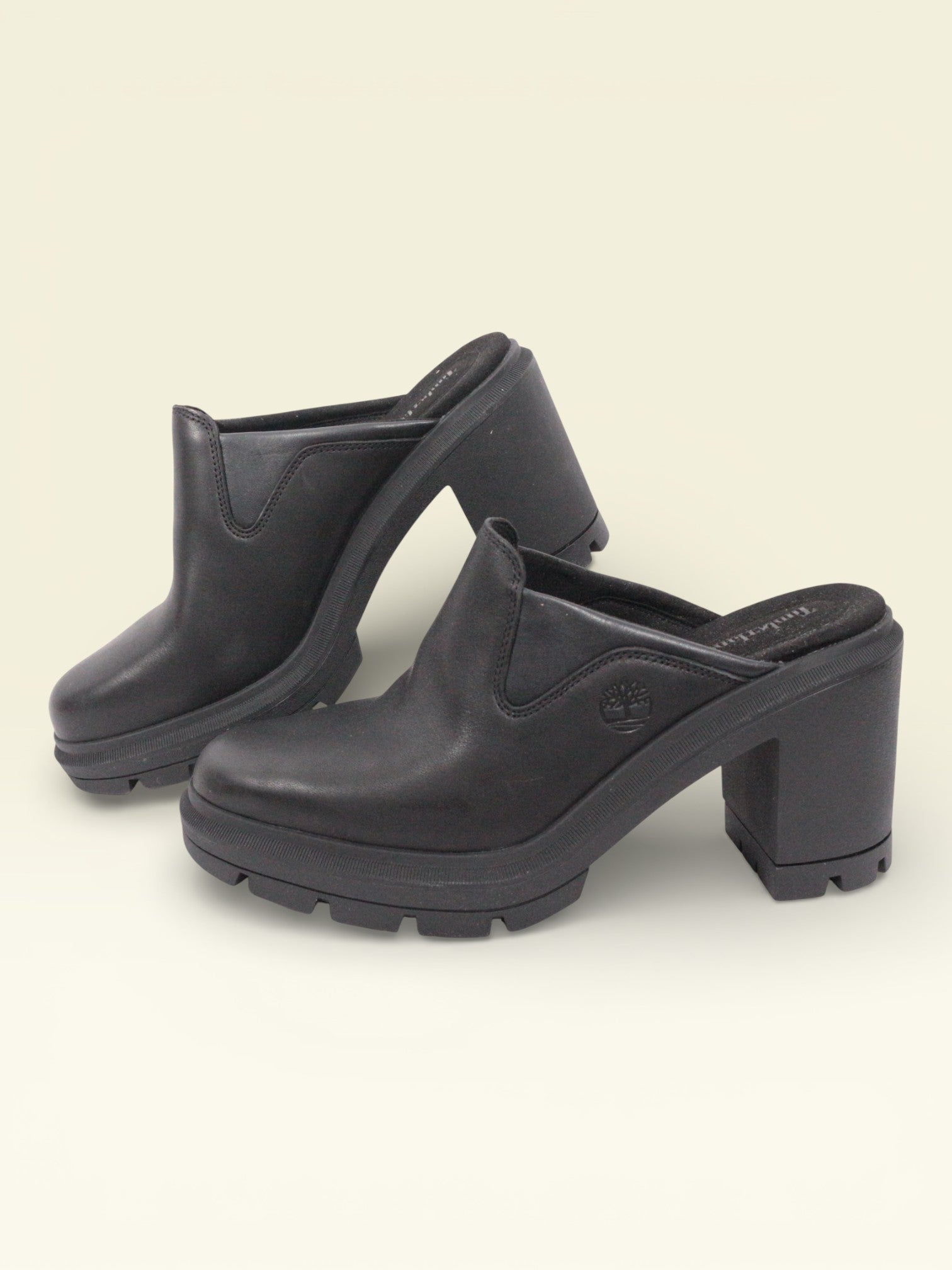 Timberland Mules Cuir Noir  39.5 Neuf