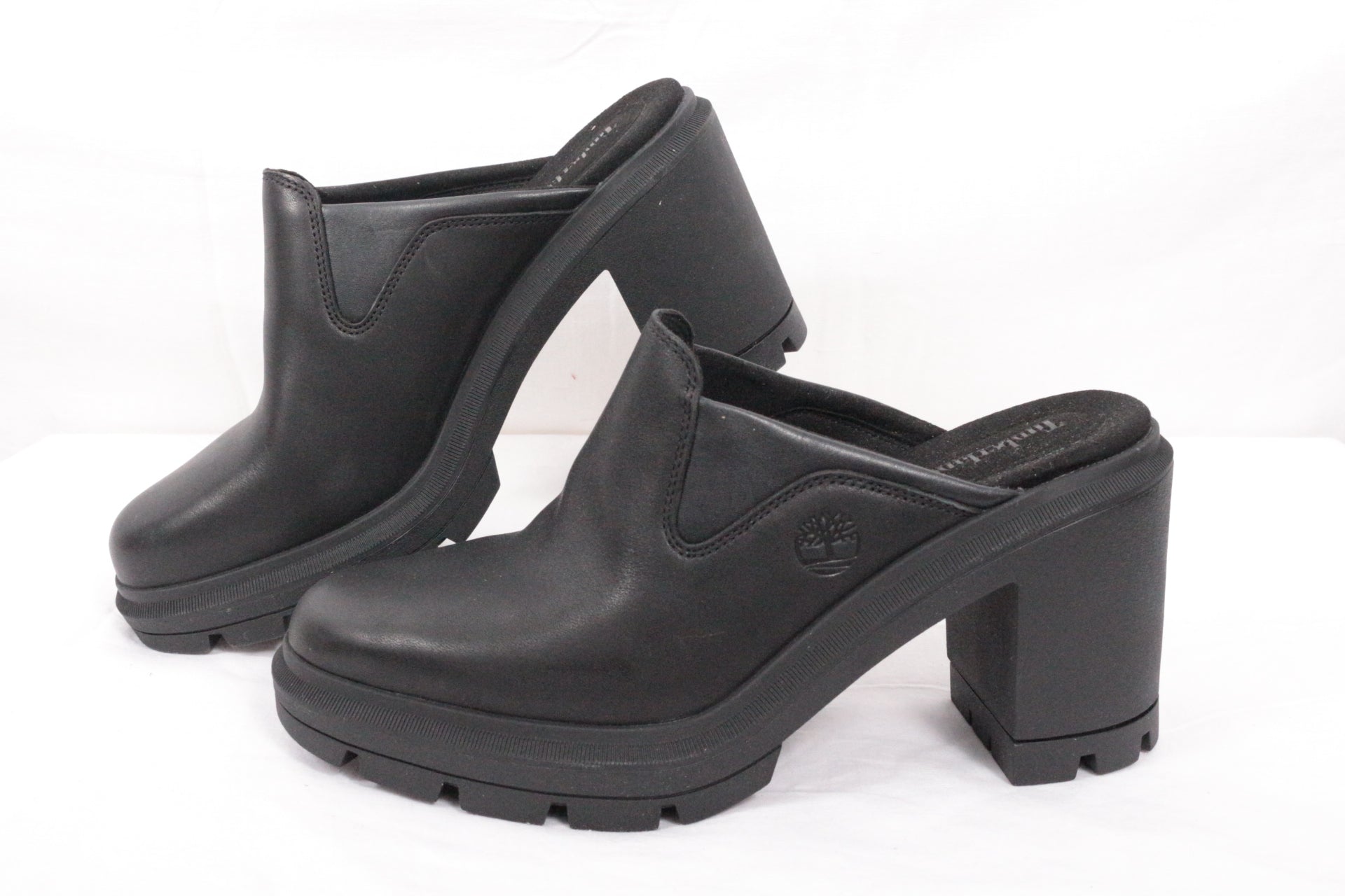 Timberland – Allington Heights Mules – Leder – Schwarz 12