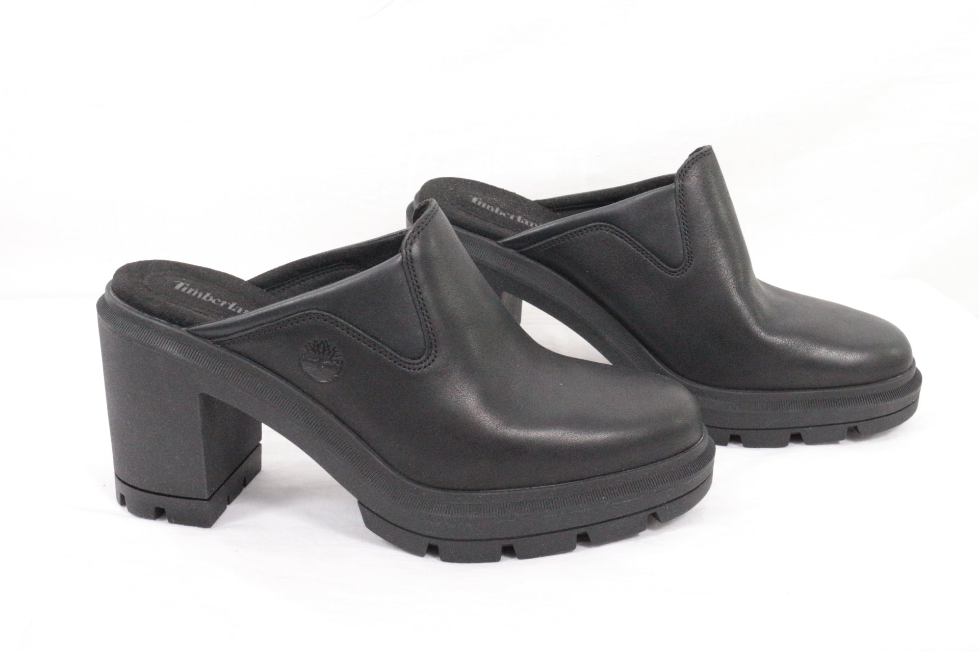 Timberland – Allington Heights Mules – Leder – Schwarz 9