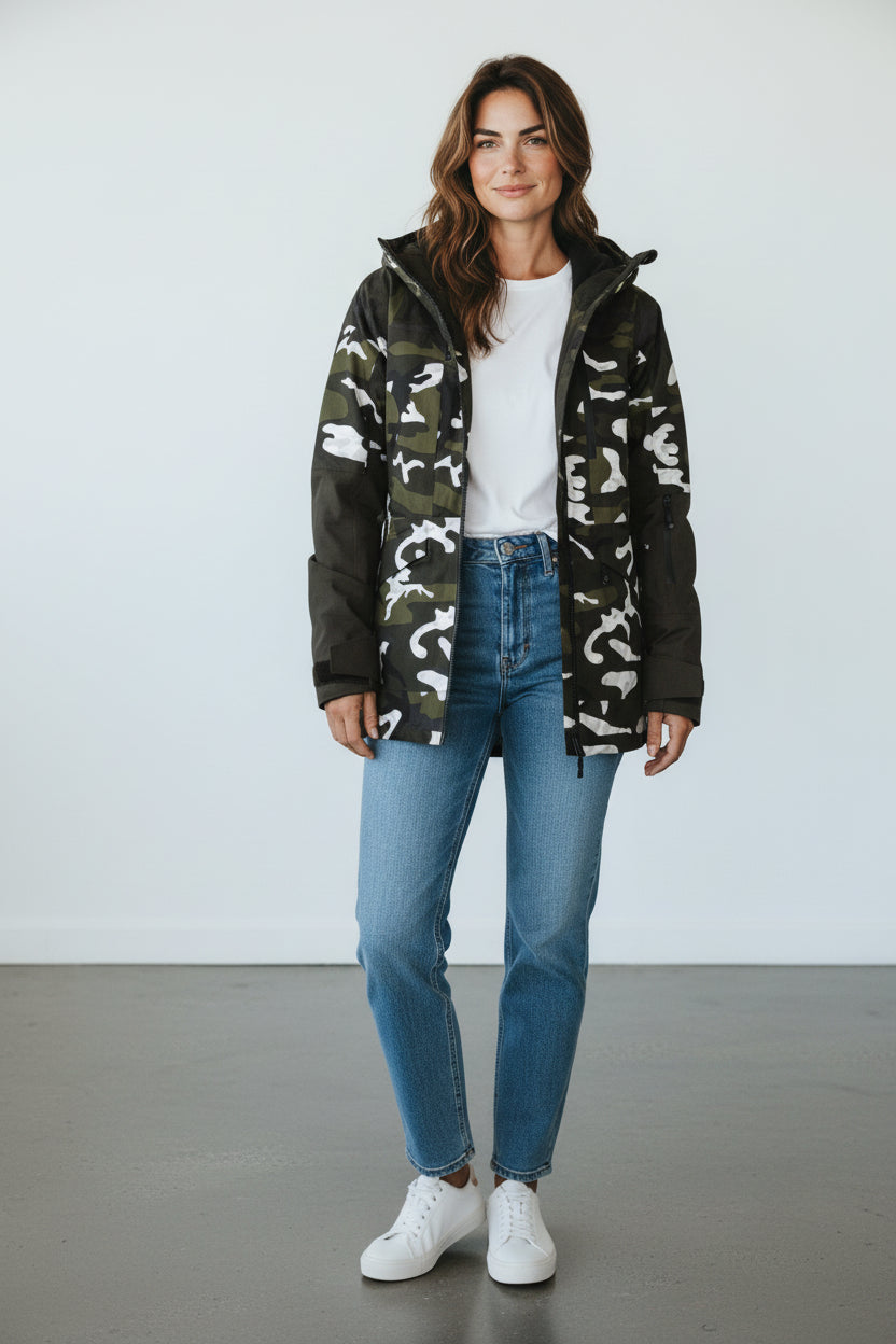 The North Face Blouson Polyamide, Polyester Kaki, Blanc, Noir S  Neuf