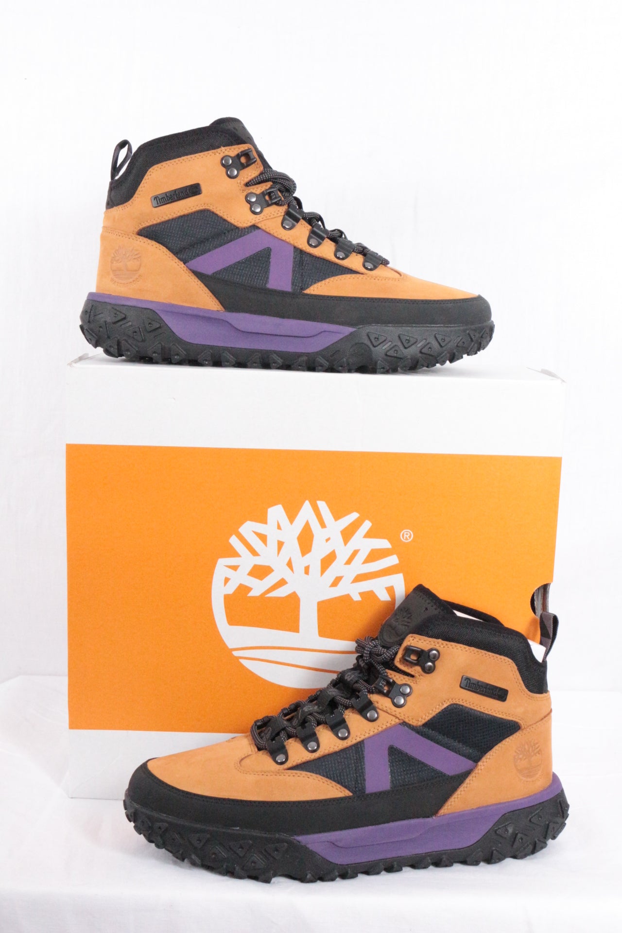 Timberland Chaussure de randonnée Daim Violet, Noir, Camel   Neuf