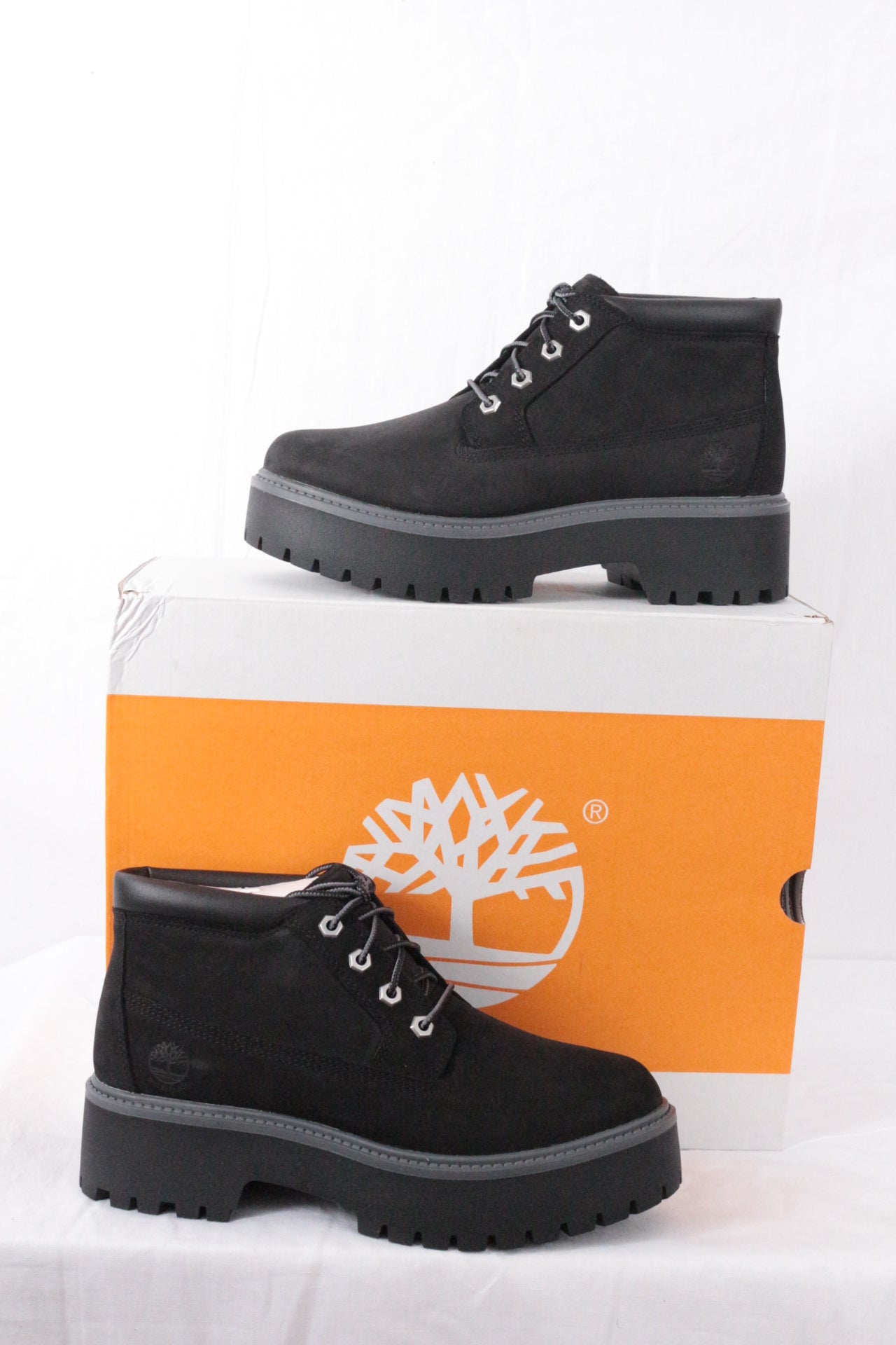 Timberland Bottines à lacets Daim Noir   Neuf