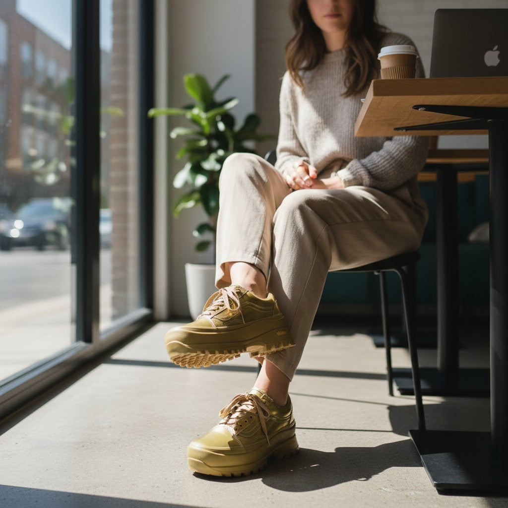 Vans – Sneaker Vans x collina – Leder – Gold 14
