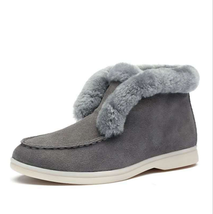 Bottines fourrées aspect daim – photo 7 – Frippin'Dealz