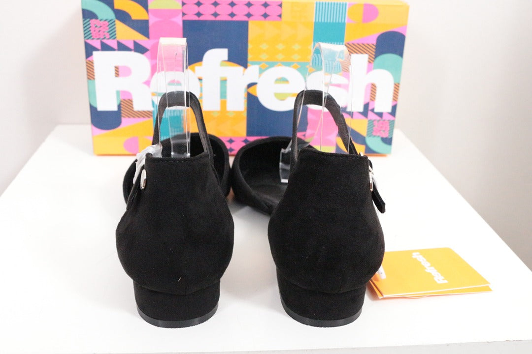 Escarpins petits talons noirs Refresh taille 39 8