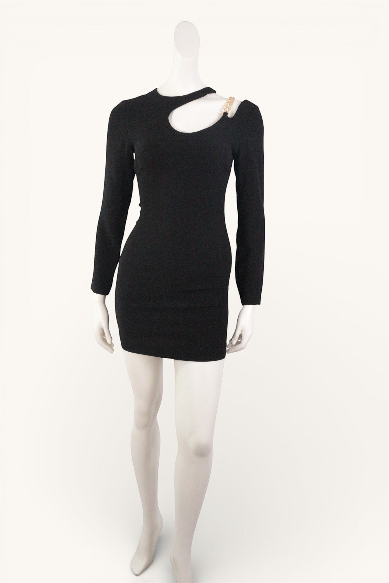 Zara Robe courte Polyester Noir   Neuf 11