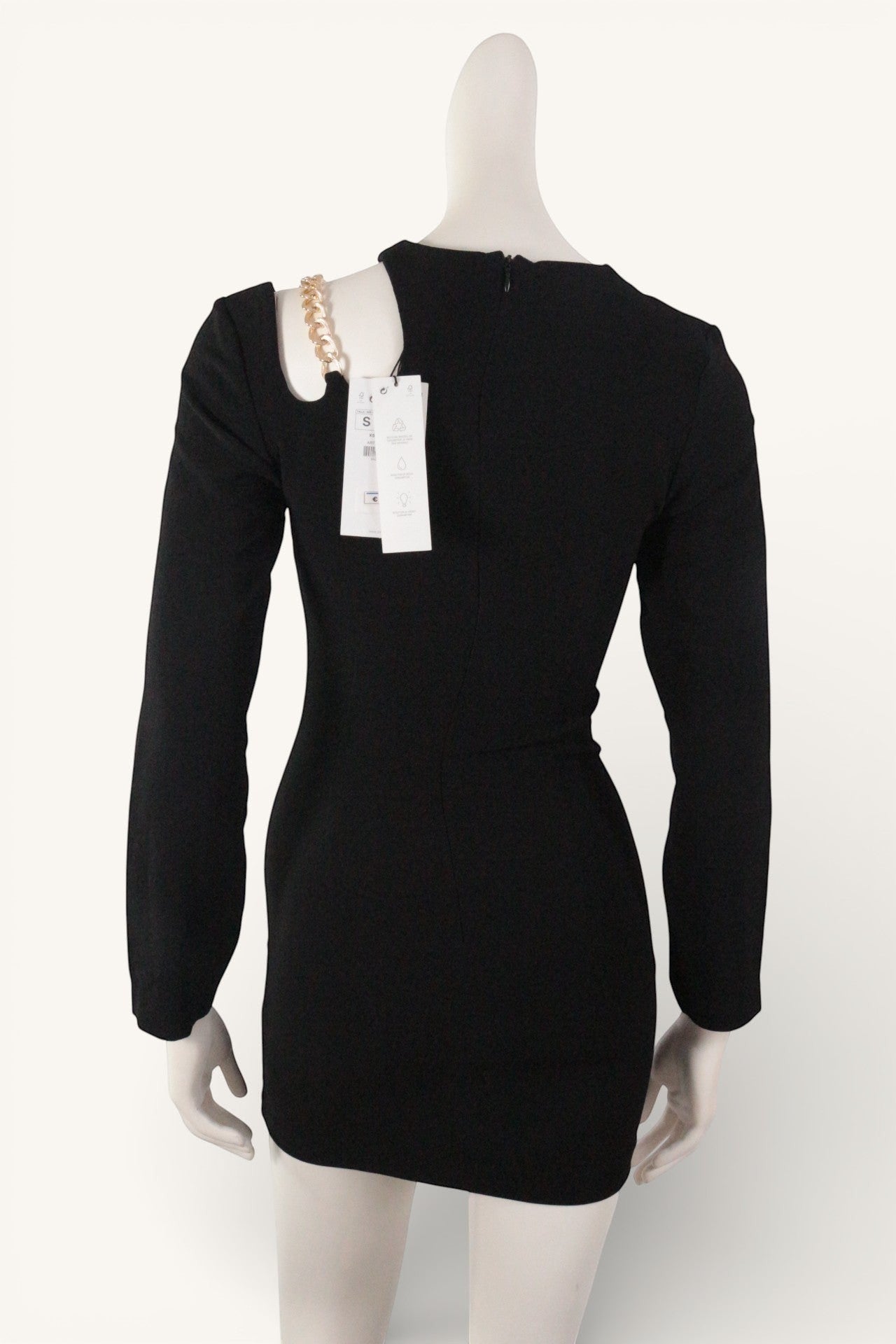 Zara Robe courte Polyester Noir   Neuf 5