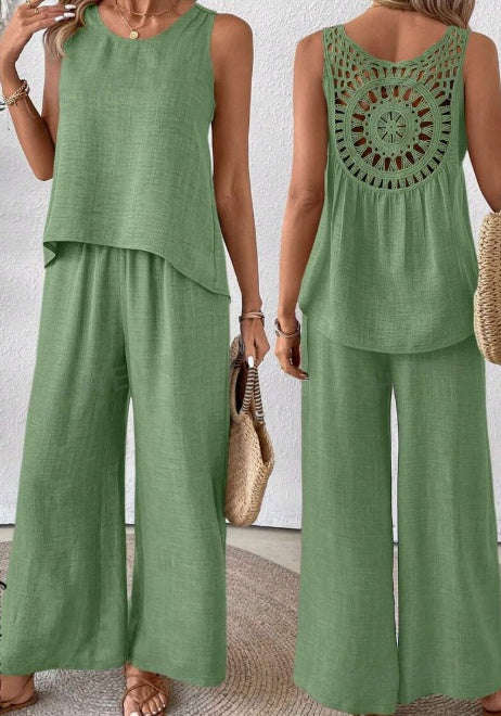 Ensemble débardeur et pantalon large – photo 6 – Frippin'Dealz