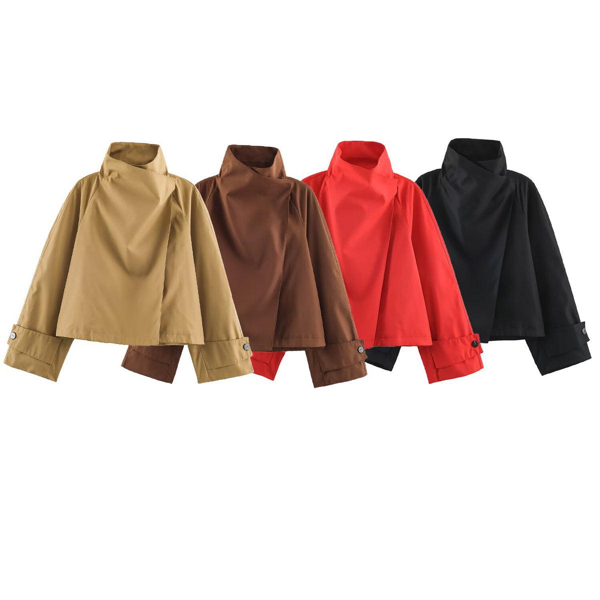 Trench coupe-vent col montant femme – photo 3 – Frippin'Dealz