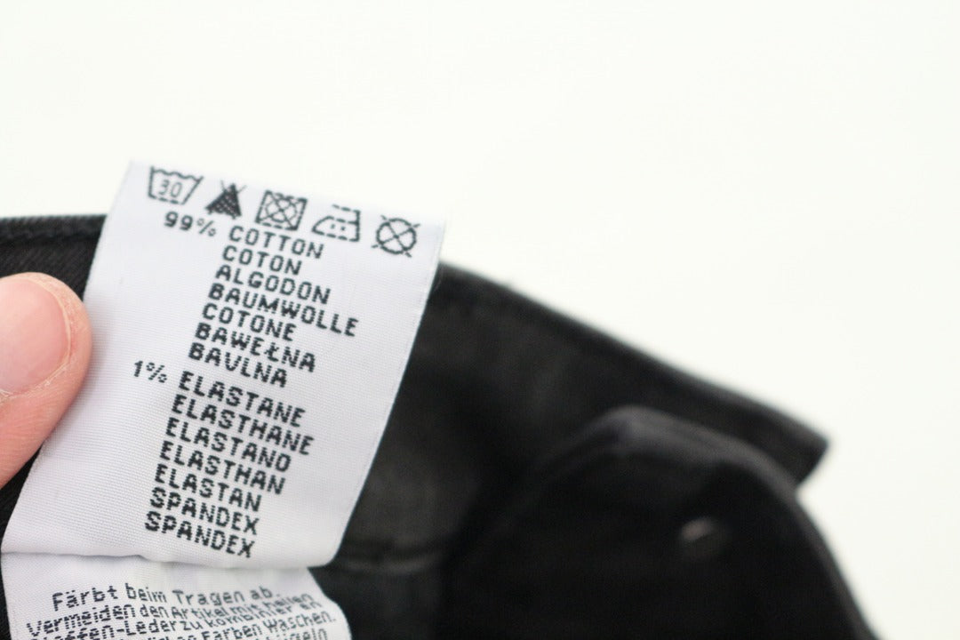 Jeans slim noir zippé coton stretch taille 36 neuf avec étiquette archive fashion 9