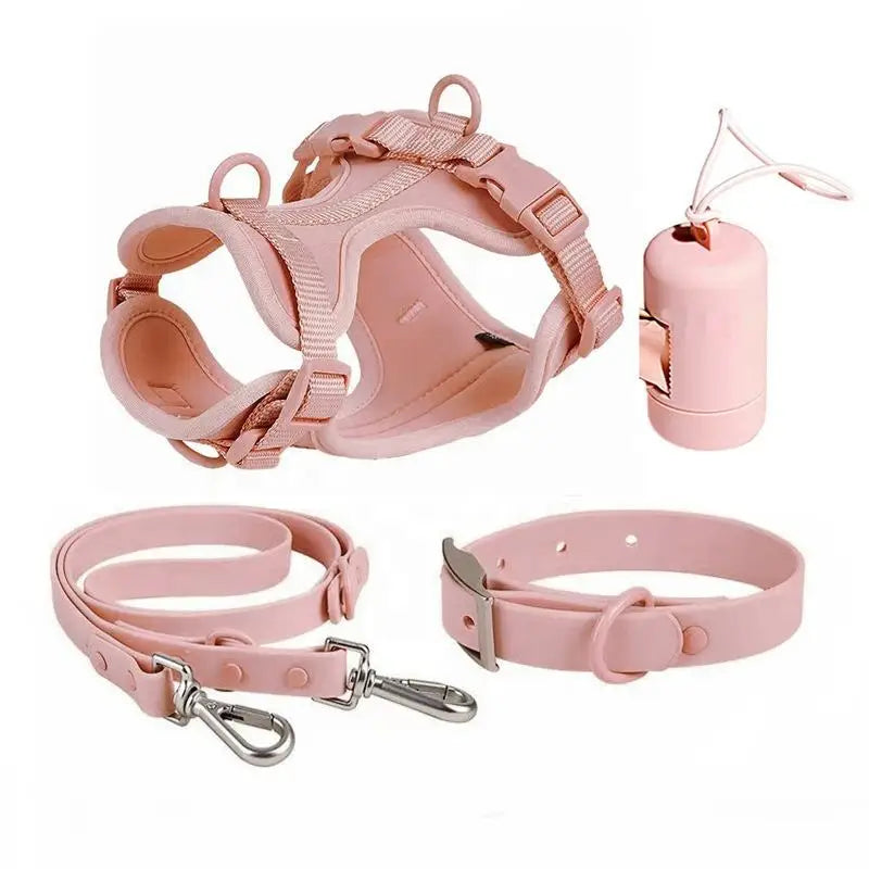 Set harnais, laisse et collier imperméables pour chien – photo 2 – Frippin'Dealz