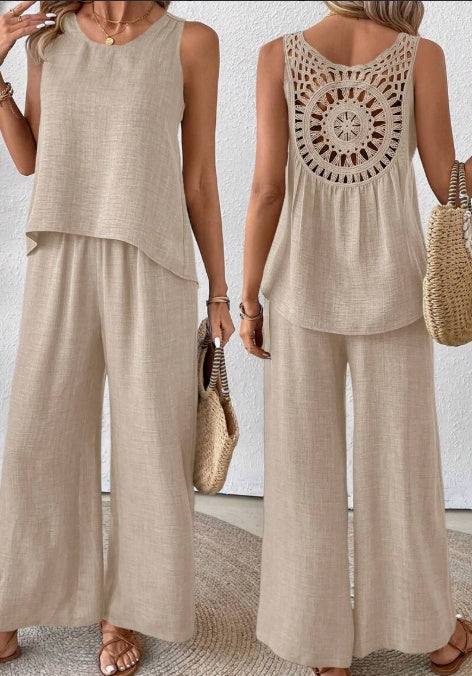Ensemble débardeur et pantalon large – photo 1 – Frippin'Dealz