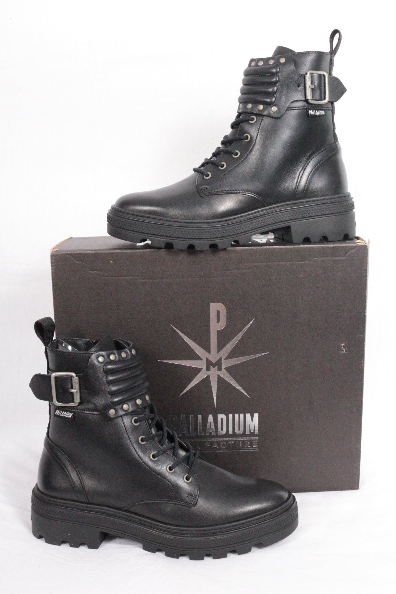 Palladium Bottines Cuir Noir   Neuf