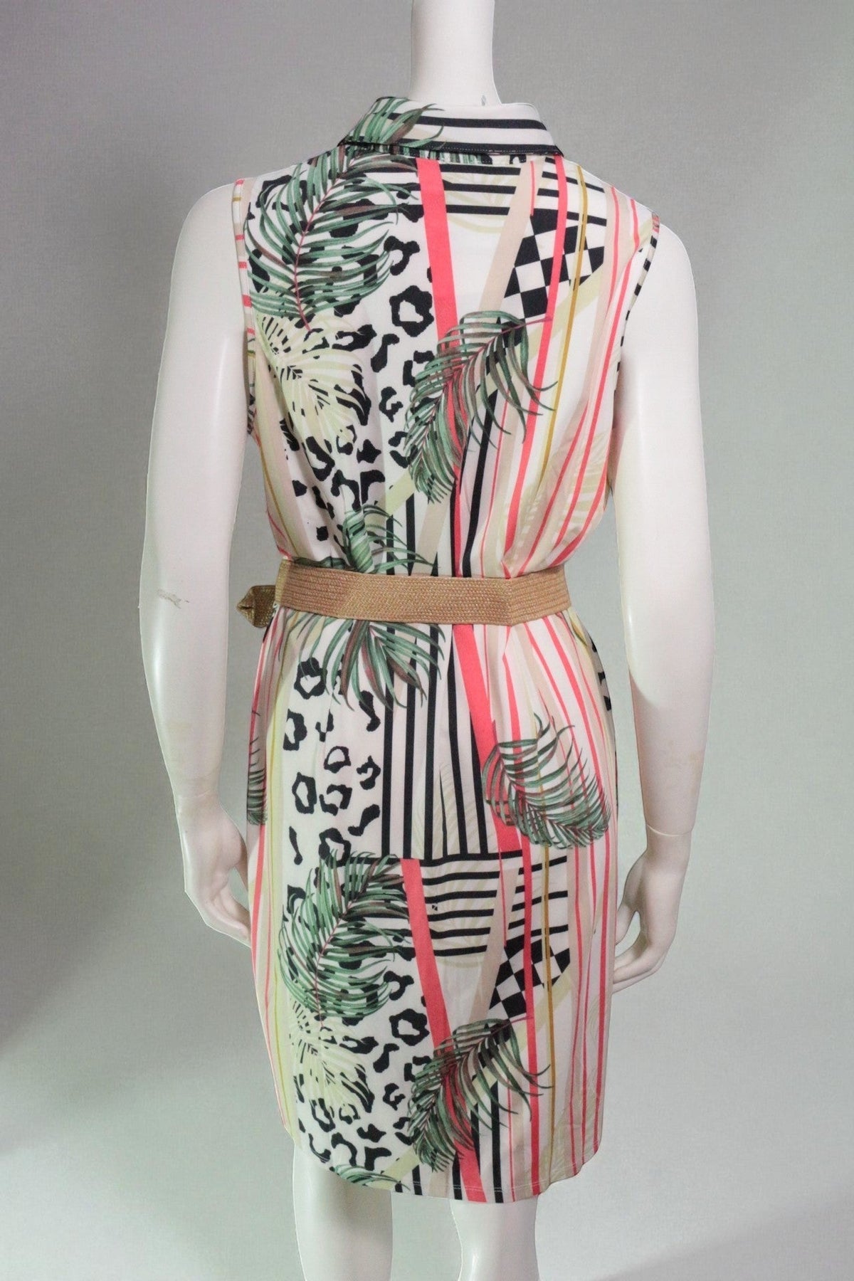 K design – Robe mi-longue – Polyester – Blanc, multicolore | Frippin'Dealz – photo 6