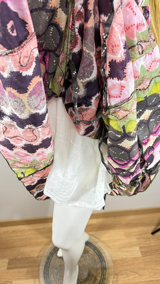 Robe longue Pucci & Cos multicolore bohème chic S/m 8