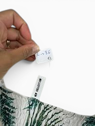 Robe D'ete New Collection Blanc Motif Tropical L 8