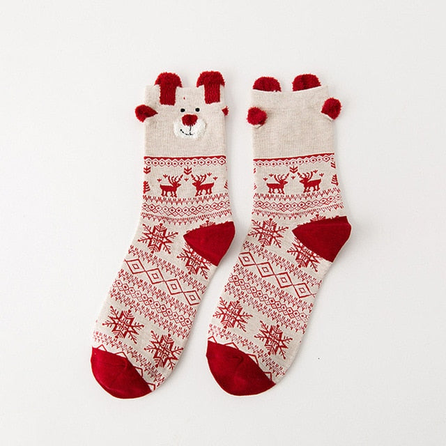 Chaussettes de Noël rennes – photo 4 – Frippin'Dealz