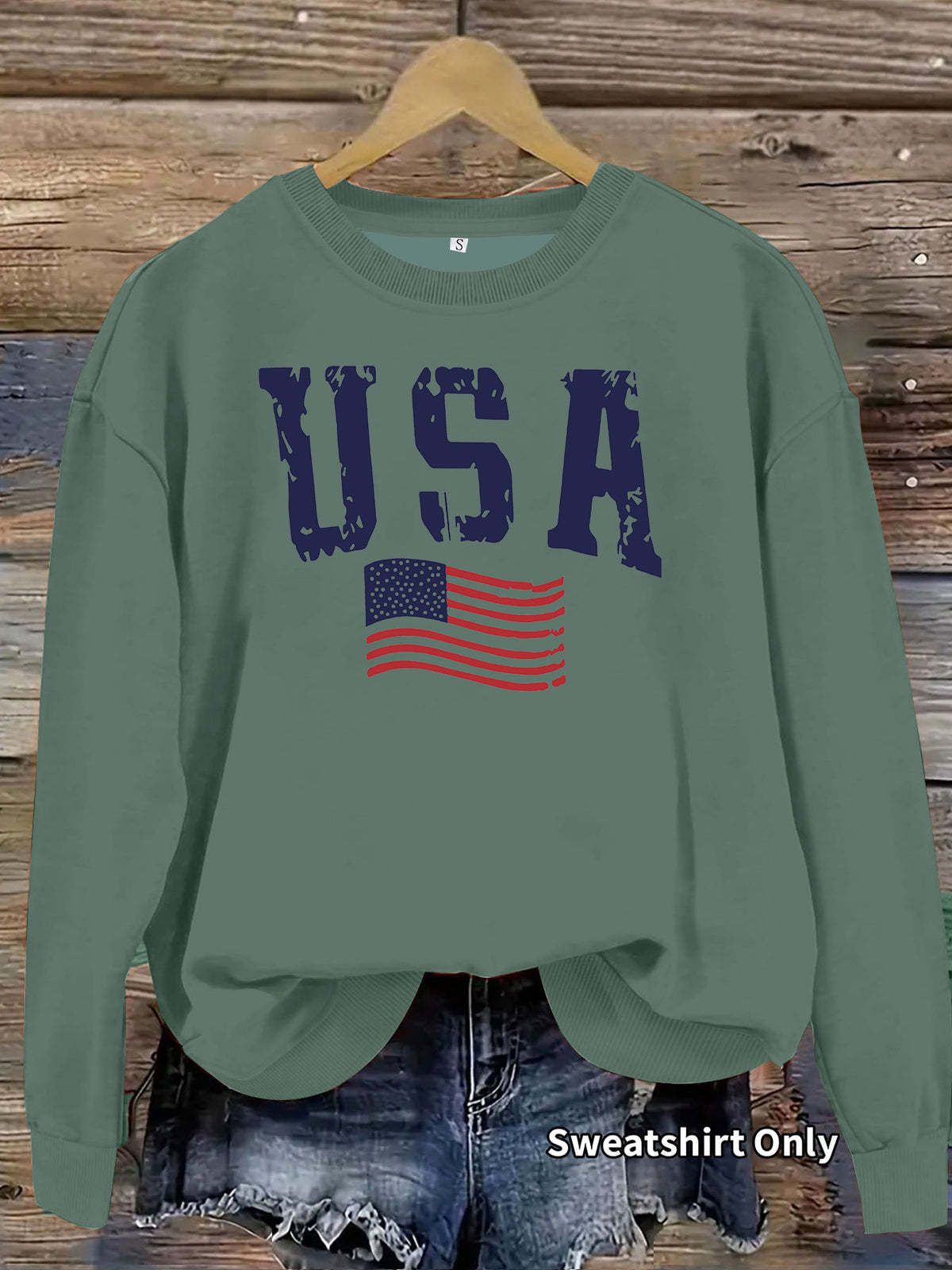 Sweat-shirt col rond en molleton épais, manches lanternes, imprimé thermocollé, coupe ample, pour femme, 7 coloris 9