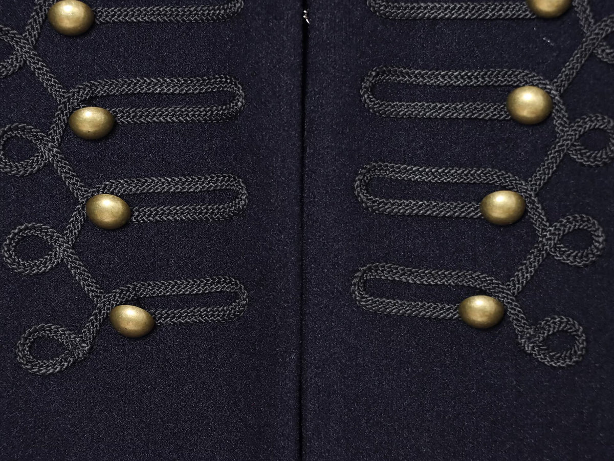 Veste courte col montant bleu marine femme – photo 11 – Frippin'Dealz