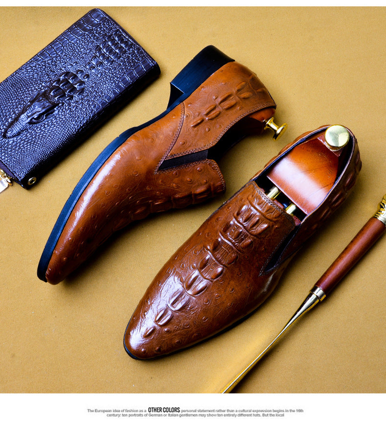 Mocassins homme cuir motif crocodile – photo 13 – Frippin'Dealz