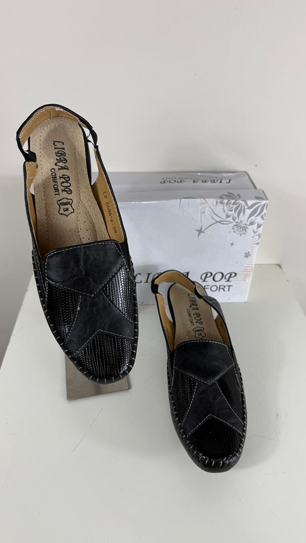 Sandales à talons Libra Pop Confort semelle cuir noir 38 8
