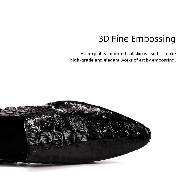 Mocassins homme cuir motif crocodile – photo 11 – Frippin'Dealz