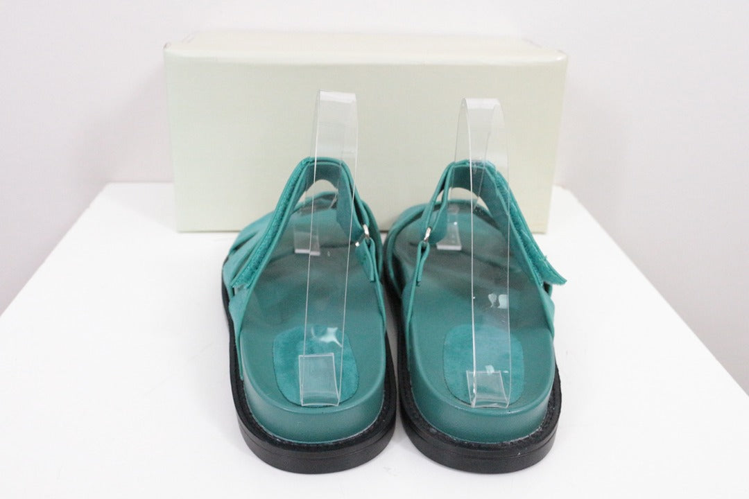 Sandales Findlay Vert turquoise Effet Daim Neuves 37 5