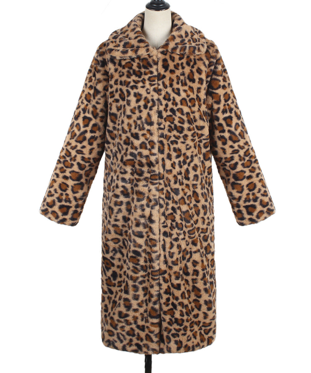 Manteau long fausse fourrure léopard – photo 6 – Frippin'Dealz