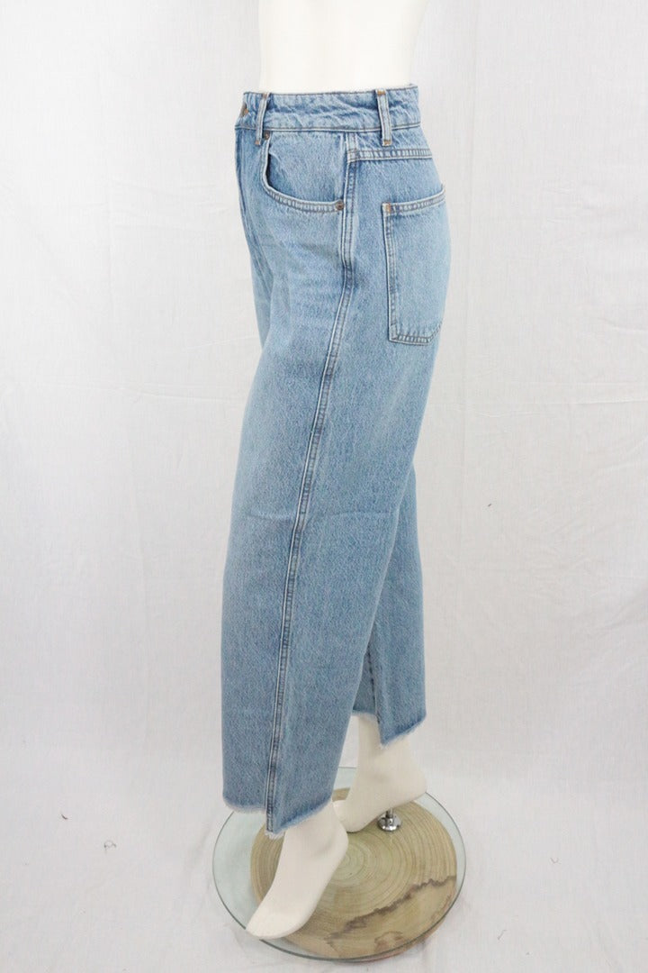 Jean Sisley droit bleu clair coton taille 32 Neuf Y2k 9