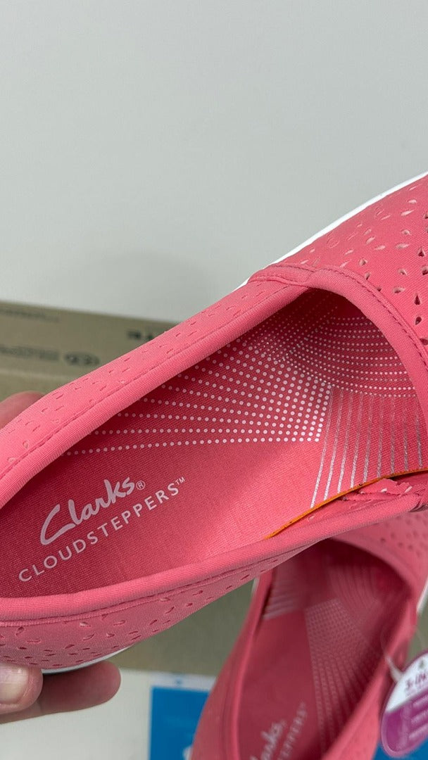 Baskets slip on Clarks Cloudsteppers rose 38.5 neuve 4