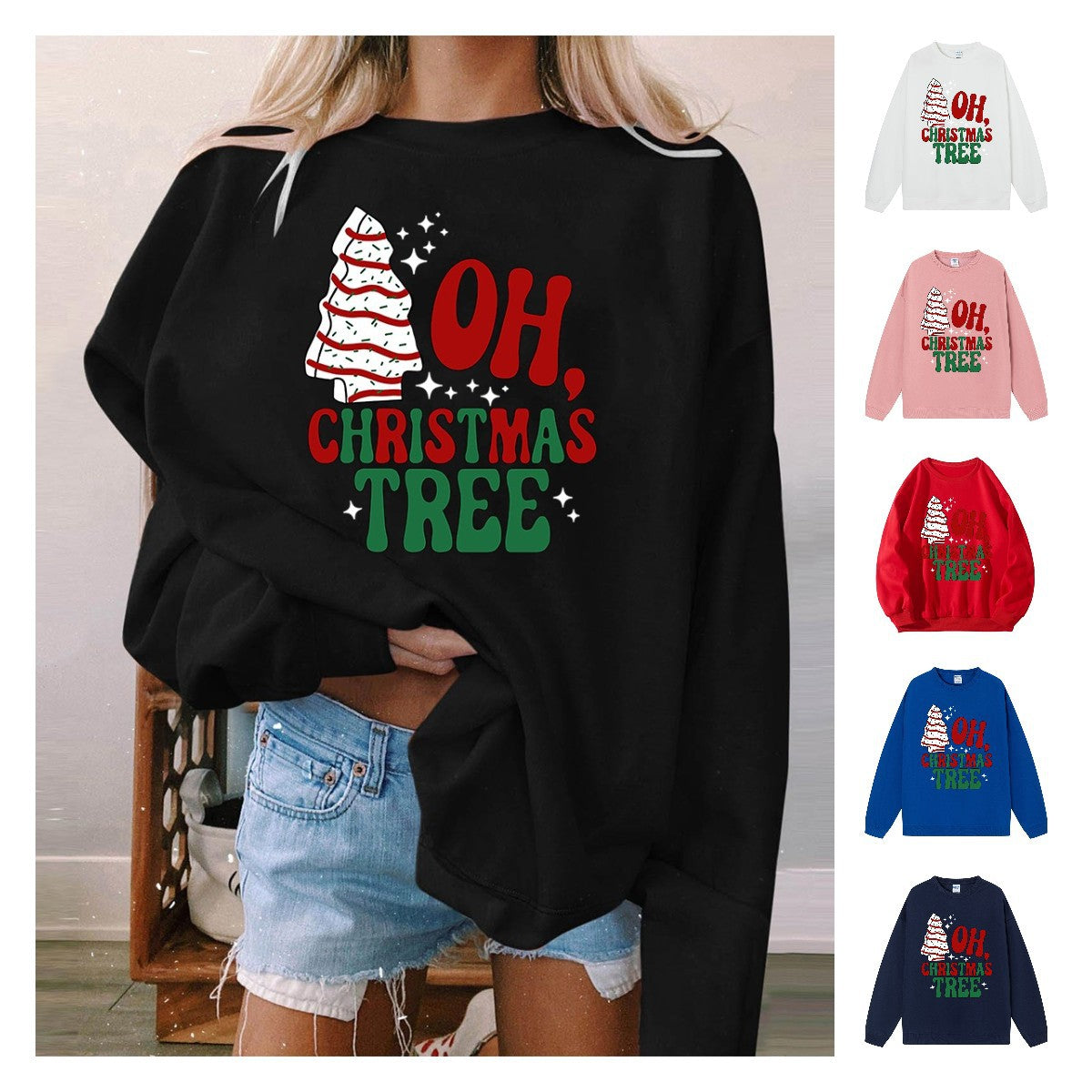 Sweat oversize Oh Christmas Tree – photo 1 – Frippin'Dealz