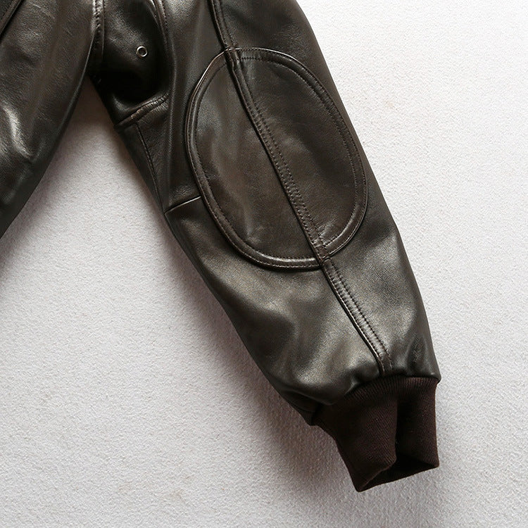 Blouson aviateur cuir de mouton homme – photo 27 – Frippin'Dealz