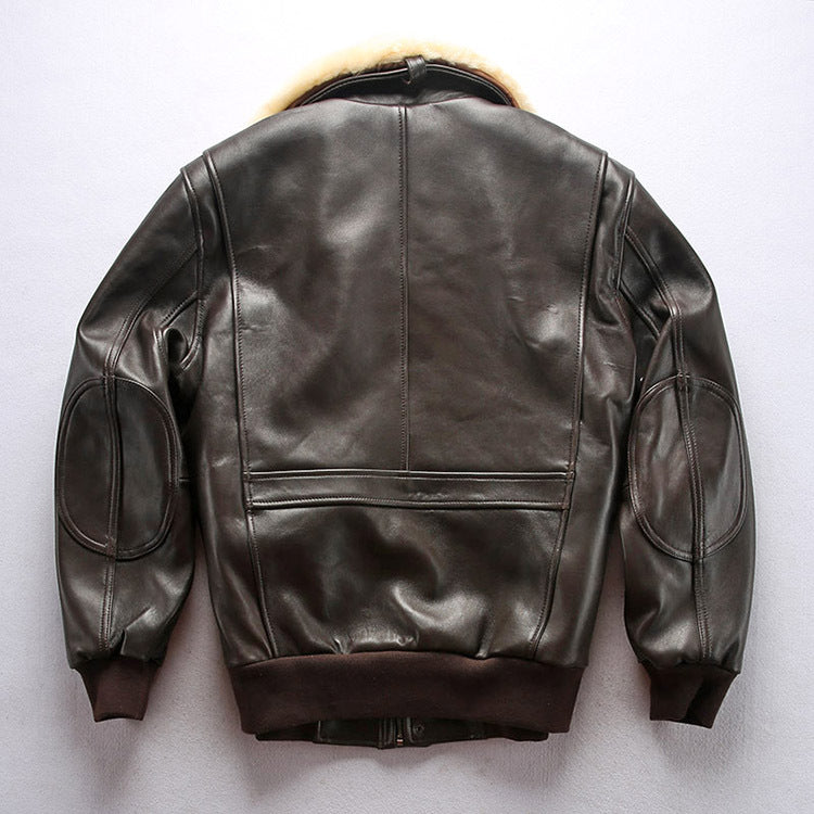 Blouson aviateur cuir de mouton homme – photo 20 – Frippin'Dealz