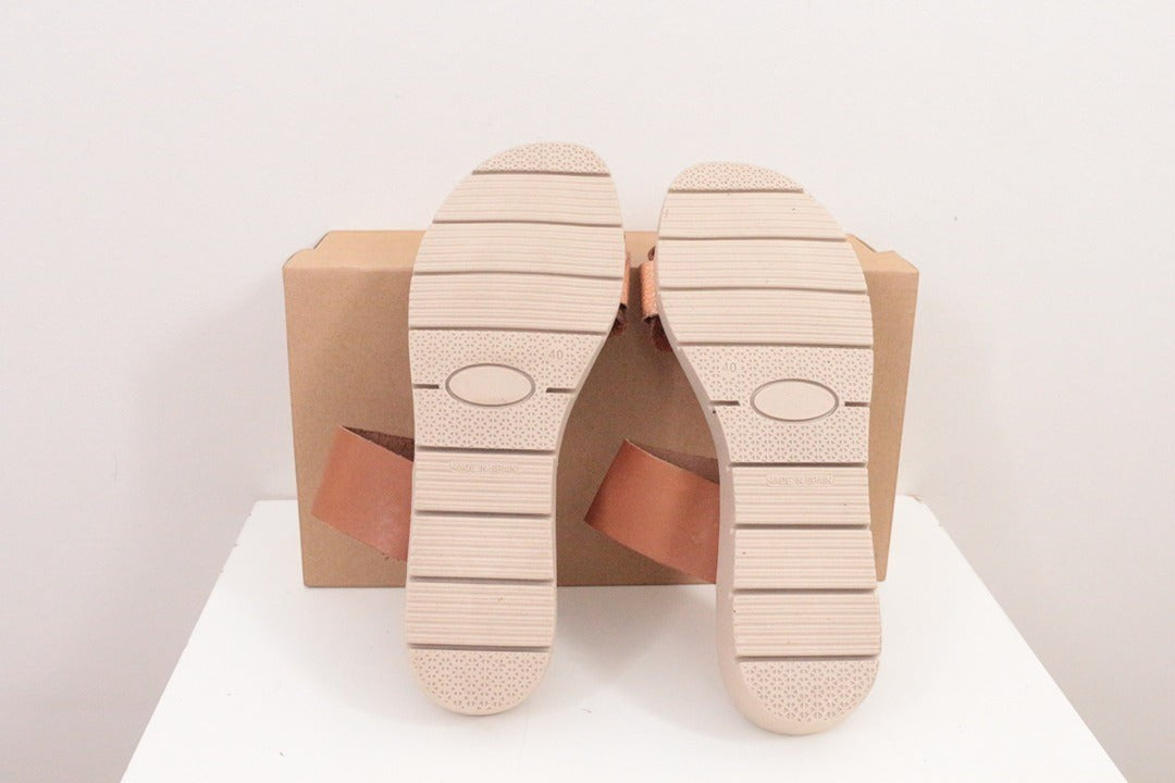 Sandales en cuir marron Hecho en España taille 40 9