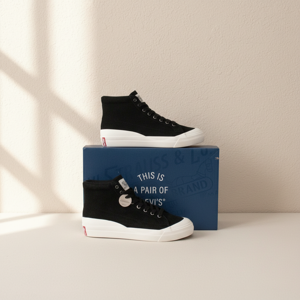 Levi’s Sneakers montantes Daim Noir   Neuf