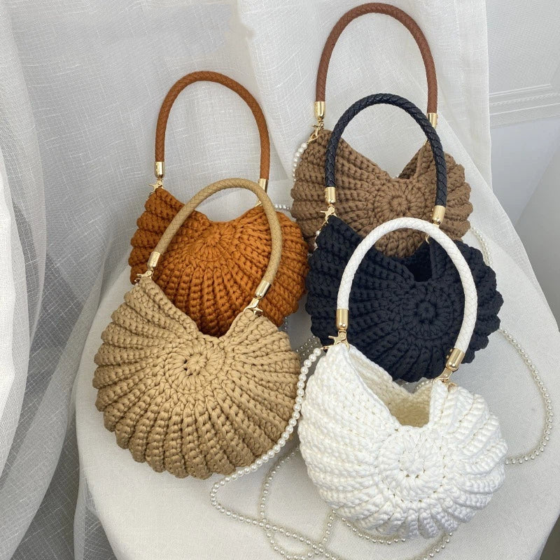 Sac coquillage au crochet fait main femme – photo 2 – Frippin'Dealz