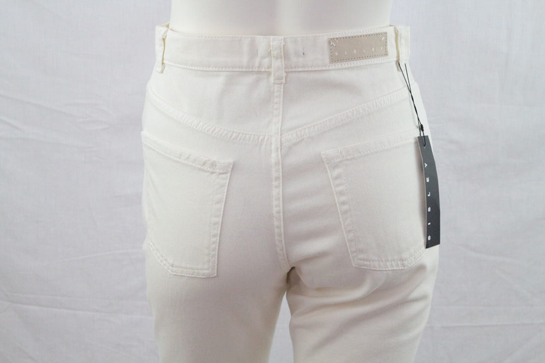 Jean slim ecru Sisley taille 26 neuf avec étiquette old money 7