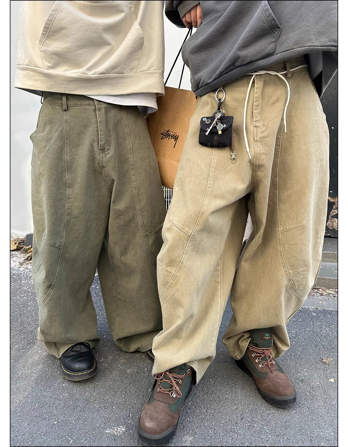 Jean droit large rétro pour homme, pantalon déstructuré à jambes larges 9