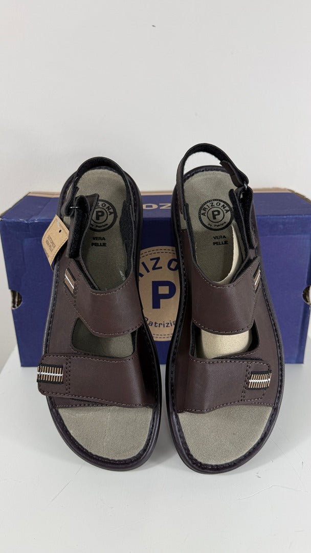 Mules en cuir marron Arizona Patrizia Azzi 42 8