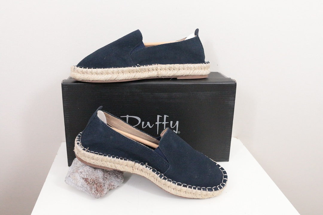 Espadrilles Duffy en daim bleu marine taille 37 neuves 14