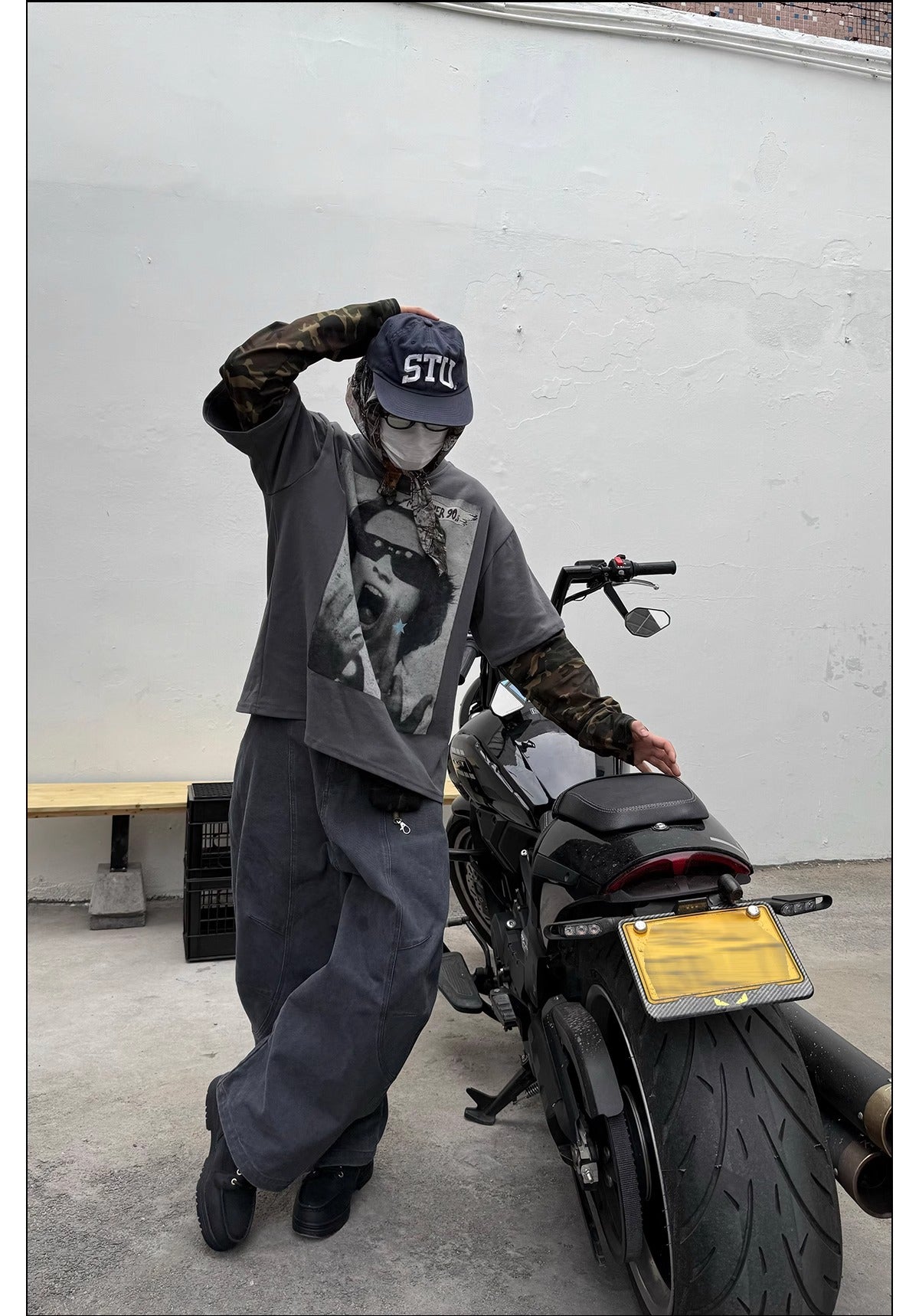 Jean droit large rétro pour homme, pantalon déstructuré à jambes larges 19